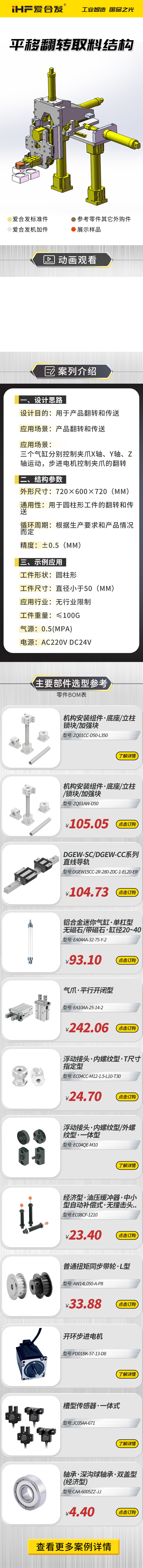 愛合發(fā)案例剖析：平移翻轉取料結構
